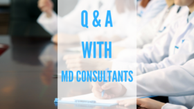 Medical panel asking questions to the MD Consultants team