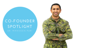 Manveen Puri, MD showcased in Canadian military uniform