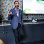 Fall Networking Event - Man in suite Presenting