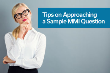 Tips on approaching a sample MMI Question Banner