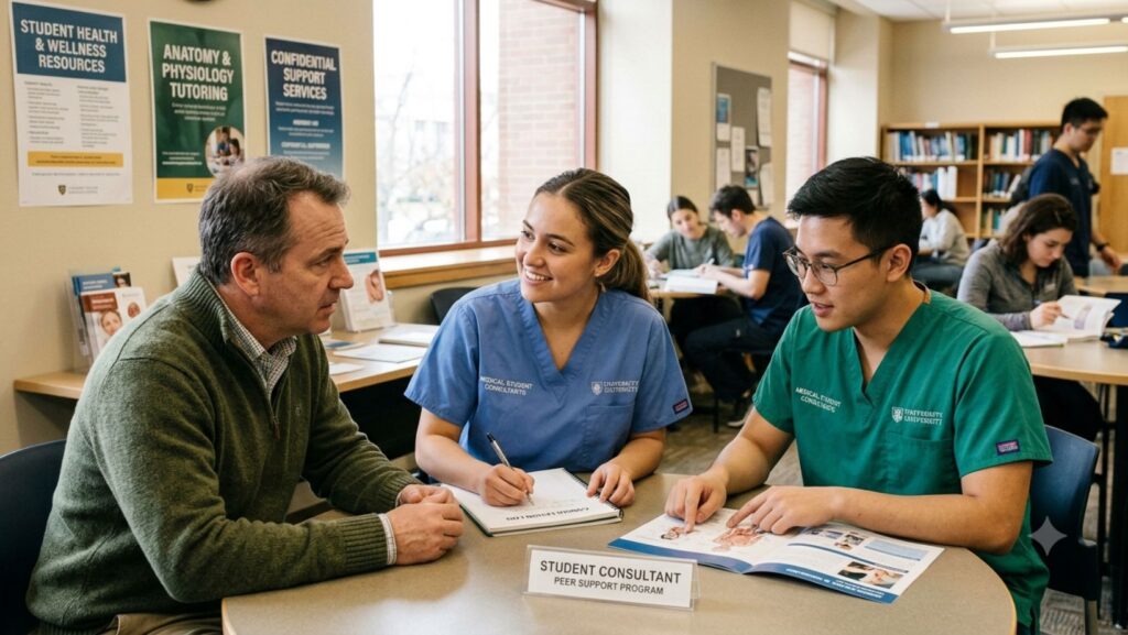 Getting Support From Trained Medical Student Consultants